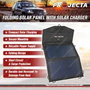 Projecta 10W Personal Folding Solar Panel with Solar Charger with 3-in-1 cable