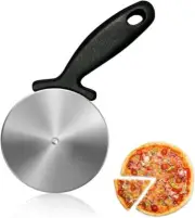 NutriChef 4-Inch Pizza Cutter Wheel - Sharp Stainless Steel Slicer with...
