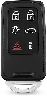 TPHJRM 5+1 Buttons Key Blank Fob Case 6 Buttons Remote Key Shell Car Styling,for Volvo XC70 V70 XC60 S80 S60 2008 2009 2010 2011