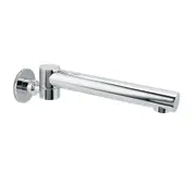 Round Basin Wall Mount Spout Faucet Outlet 180 Degree Swivel CHROME Brass Bath Tub Tap
