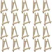 20 PACK - Small 10" Tabletop Wood Easel Mini Tripod Holder Display Stand 006
