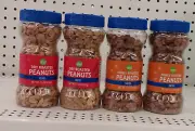 Dry Roasted & Honey Roasted Peanuts Salted (4 Jars of 7.5 oz Each) 30 oz Total