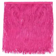 5 Yards 8 Inch Chainette Fringe Trim Tassel Sewing Trim, Rose Red