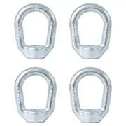 Heavy Duty 1/2"-13 Bail Tap Thread Eye Nut, Hot Dipped Galvanized, 4 Pack