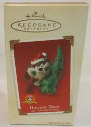 2002 Hallmark Keepsake Holiday Treat Taz Ornament Looney Tunes
