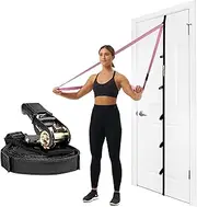 Arena Strength Door Anchor Strap for Resistance Bands, Multi Loop Door Anchor Fits Up to 9 ft Doors Heavy Duty Door Anchor for Workout Bands, Easy to Install Full Body Home workouts
