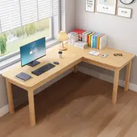 在飛比找momo購物網優惠-【HappyLife】實木L型轉角書桌 Y11108(電腦桌