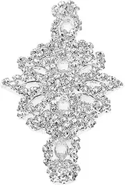 JEWEDECO Decorative Rhinestone Iron Patch for Bridal Belt Elegant DIY Apparel Accessory Adhesive Back Versatile for Clothes Bags Crafts Rhinestone Applique