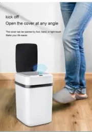 Smart Garbage Kitchen Trash Bin 13l Bathroom Touch Can in the Toilet Bucket Wast