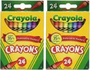 Crayola Classic Crayons 48 Colors Back to School Assorted Color Crayon, 2 PACK