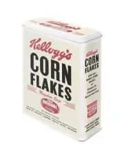 Retro Kellogg's Corn Flakes Storage Tin - Vintage Style Large