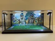 Amon Ra St. Brown & Aidan Huchinson PSA card display case w/ LED lights - Lions