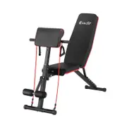 Everfit Adjustable Weight Bench - Black