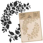 DIY Reusable Plastic STENCIL A3 A4 A5 / FLOWERS – FRAME / Scrapbooking Decoupage