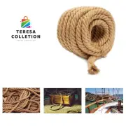 Jute Rope Garden Twine String Indoor and Outdoor DIY Twisted Manila Rope Home...