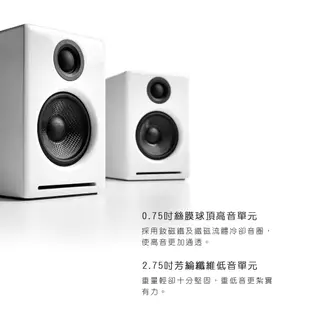 Audioengine A2+ Wireless 藍芽無線版 主動式立體聲書架喇叭 音箱 2.0 | 強棒電子