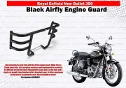 Royal Enfield "Black Airfly Engine Guard" For New Bullet 350