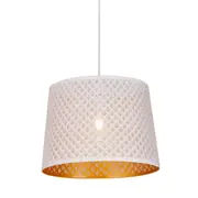 Ipil White Tapered Laser Cut Pendant - Geometry