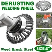 6/8 Inches Steel Wire Brush Cutter Trimmer Head Set Adapter Kit for Grass Cutter