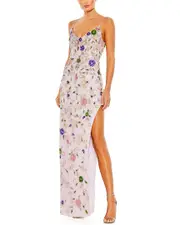 Mac Duggal Embellished Lace Gown