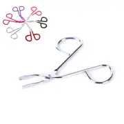 New Scissors Flat Tip Eyebrow Tweezers Clamp Clipper Stainless Removal Tool A.Z0