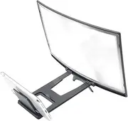 Mobile Screen Magnifier,14 Inch Curved Amplifier,Foldable Mobile Phone Holders,Portable Phone Screen Amplifier,for Watch Movies,Videos,Cartoon