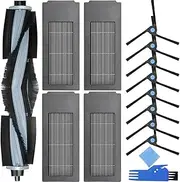 EATBALE Replacement Parts for Ecovacs Deebot X2 X2 Omni X2 Pro DEX86 Robot Vacuum Cleaner Replacement Accessory Set 1 Main Brush 4 Filters 8 Side Brushes (Not for T30S Combo)