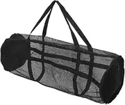 Abaodam Large Capacity Mesh Sports Ball Bag Durable Breathable Backpack for Soccer Basketball Volleyball Yoga Gym Training Comfortable Dual Shoulder Straps Versatile Use