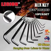 10pcs Set Metric Allen Key Hex Keys Alan Allan Wrench Steel Tools 1.5mm-10mm