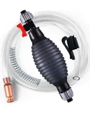 Hand Fuel Pump New Model, Siphon Hose Transfer Pump with Brass Valve, 5ft Pip...