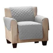 Recliner Cover Furniture Protector Soft and Comfortable Pet Sofa Cover -Gray