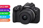 Canon EOS R50 Mirrorless Camera with 18-45mm Lens (Black) - BRAND NEW