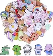 80pcs Acrylic Cute Pins for Backpacks, Gorvalin Kawaii Cartoon Animal Backpack Brooch Pins Set for Clothes Bags Hats DIY Crafts Birthday Student Award Gift