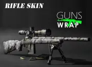 SALECamouflage Guns Wrap Skins Premium Vinyl Sticker Matte Rifle Pre-Cut BARK-13