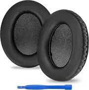 Replacement Ear Pads for HyperX Cloud II/Cloud III/Mix/Alpha/Cloud Flight/Stinger 2 Headphones, Headset Earpads (Protein Leather/Black)