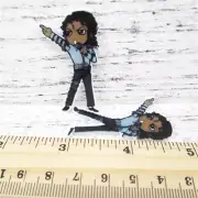 5 pc. Planar Resin Hair Bow Center WHOLESALE 1056011 Michael Jackson Singer
