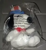 New/Sealed 6.5" MetLife Patriotic Hat Snoopy Plush Stuffed Animal Uncle Sam USA