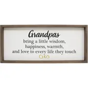 MDF 48cm Grandpa Wisdom Sign Grandfathers Signage Hanging/Desk Plaque Decor