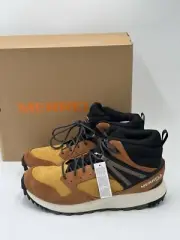 Merrell Men's Wildwood Mid Leather Waterproof Hiking Boots Spice Gold Sz 12 NEW