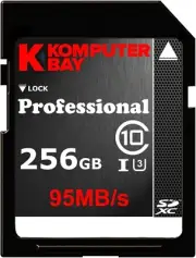 Komputerbay Professional 256 GB High Speed SDXC Class 10 UHS-I, U3 up to 95 MB/S