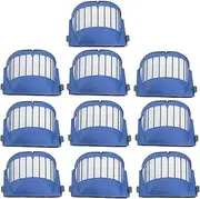 (10 Packs) Vacuum Cleaner Replacement Aero Vac Filters Kit - Fits for iRobot Roomba 500 Series 536 550 551 600 Series 614 620 630 645 650 655 660 665 671 675 680 685 690 692 695 Vacuum Cleaner