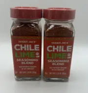 2 x Bottles Trader Joe's Chile Lime Seasoning Blend Spice