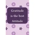 GRATITUDE IS THE BEST ATTITUDE: WEEKLY GRATITUDE JOURNAL - LAVENDER WITH PURPLE FLOWERS