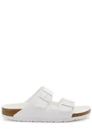 Birkenstock Arizona Birko Flor Sliders - White - 4 4