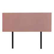 Linen Fabric Double Bed Deluxe Headboard Bedhead - Pearl Copper Brown