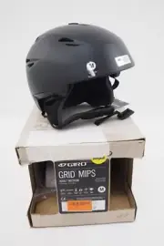 BNIB Giro Grid Unisex Adult MIPS Snow Helmet Matte Black Size Medium 55.5-59cm