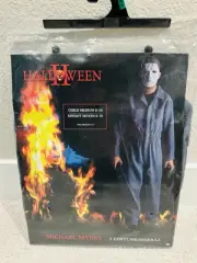 New Halloween Michael Myers Jumpsuit, Mask & Knife Costume Youth M 8-10