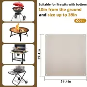 Gold Reusable Fireproof Mat Fireproof Mat Heat Resistant Heat Resistant