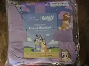 NIB Little Sleepies Bluey Sleepytime Large Cloud Blanket Purple