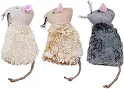 ibasenice 3Pcs Cat Plush for Interactive Play Bite Resistant Cat Teaser Dolls Soft Molar to Reduce Furniture Damage and Bonding Random Colors Random Color